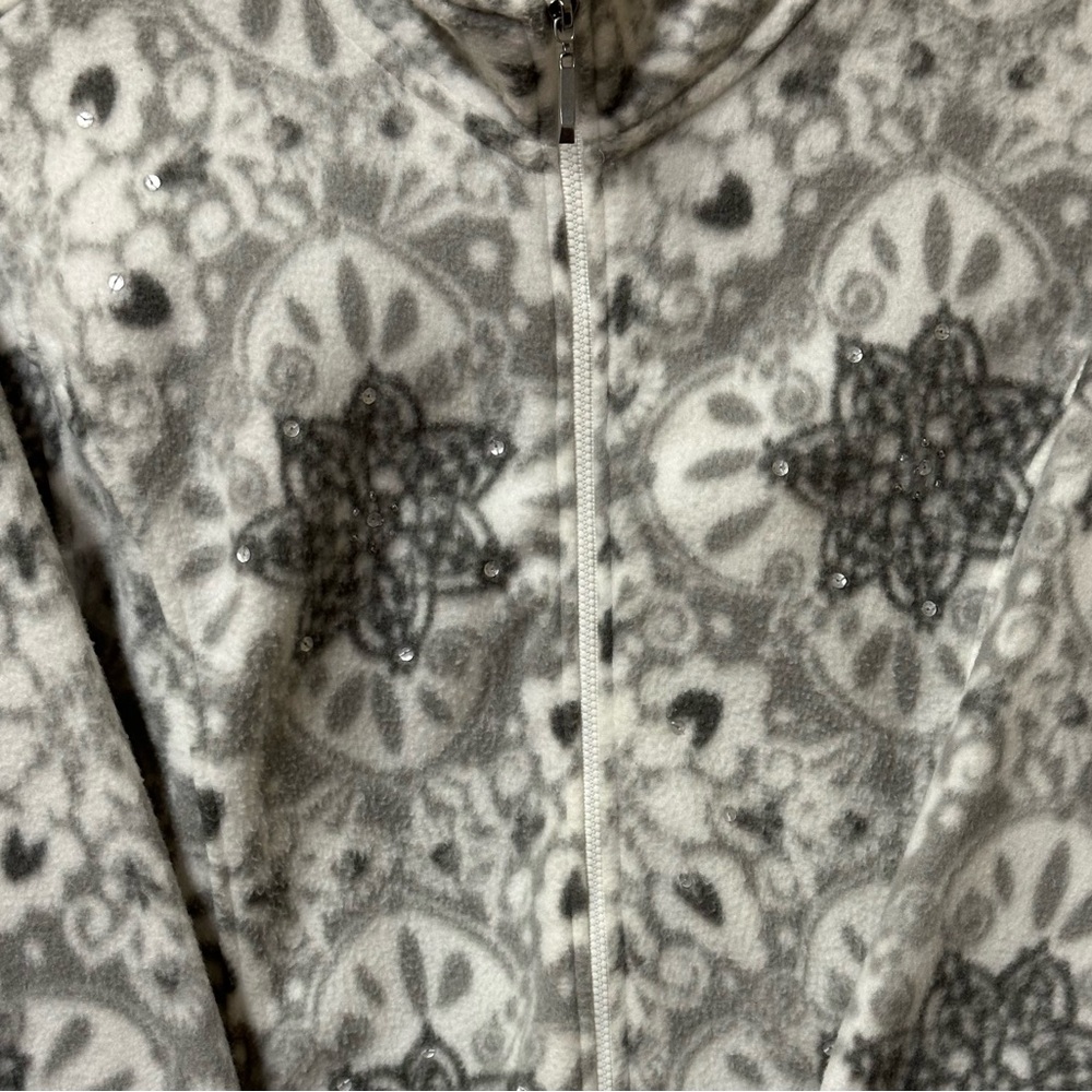 Alfred Dunner Gray Patterned Jacket - image 2